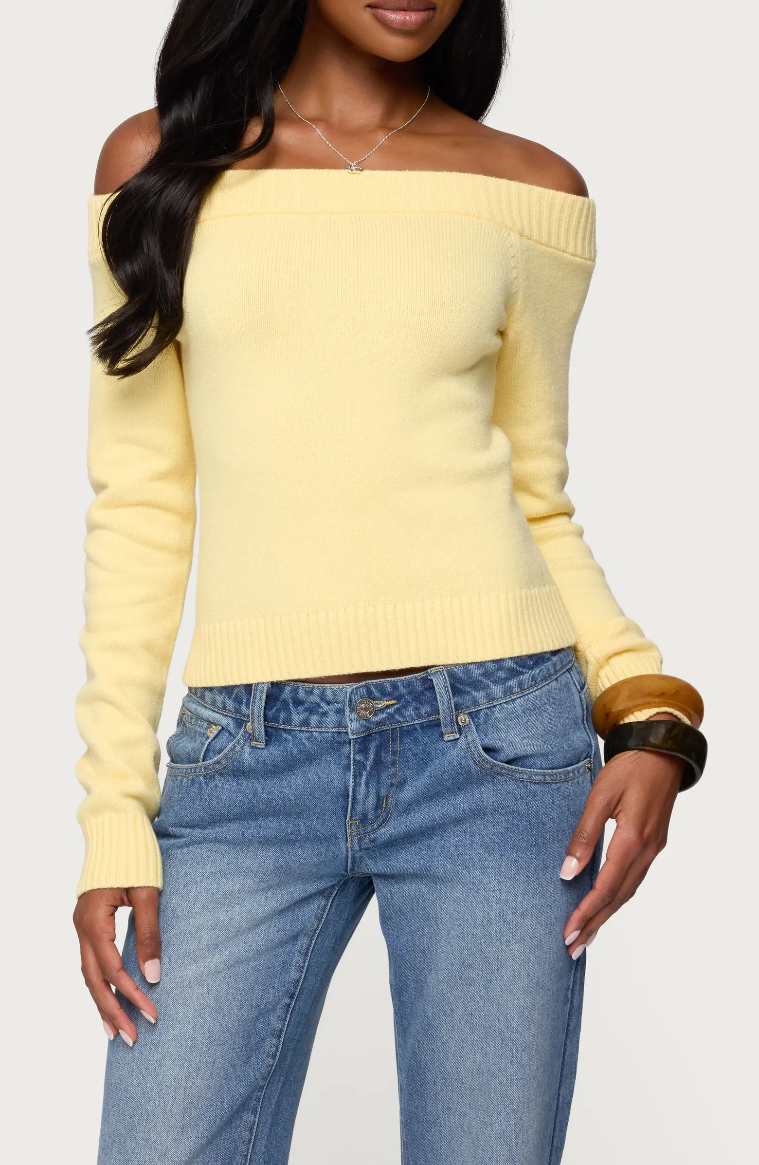 EDIKTED Elona Off the Shoulder Sweater | Nordstrom | Nordstrom