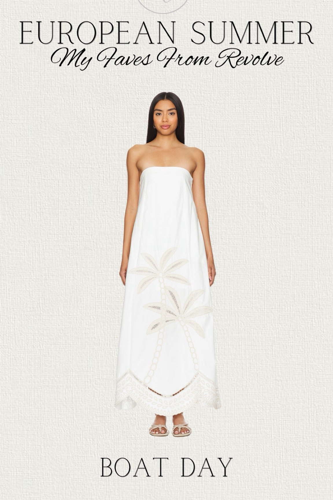 European summer outfit idea for a boat day. Strapless embroidered white dress 



#LTKSeasonal #LTKU #LTKStyleTip