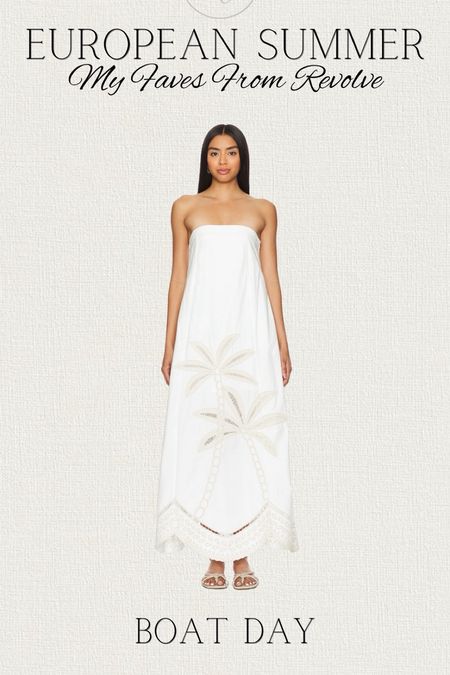 European summer outfit idea for a boat day. Strapless embroidered white dress 



#LTKSeasonal #LTKU #LTKStyleTip