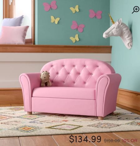 Such a cute little couch for a girls playroom or bedroom and also on sale!! 💕💕

#playroom #girlsplayroom #playroomfurniture #salealert

#LTKsalealert #LTKkids #LTKhome