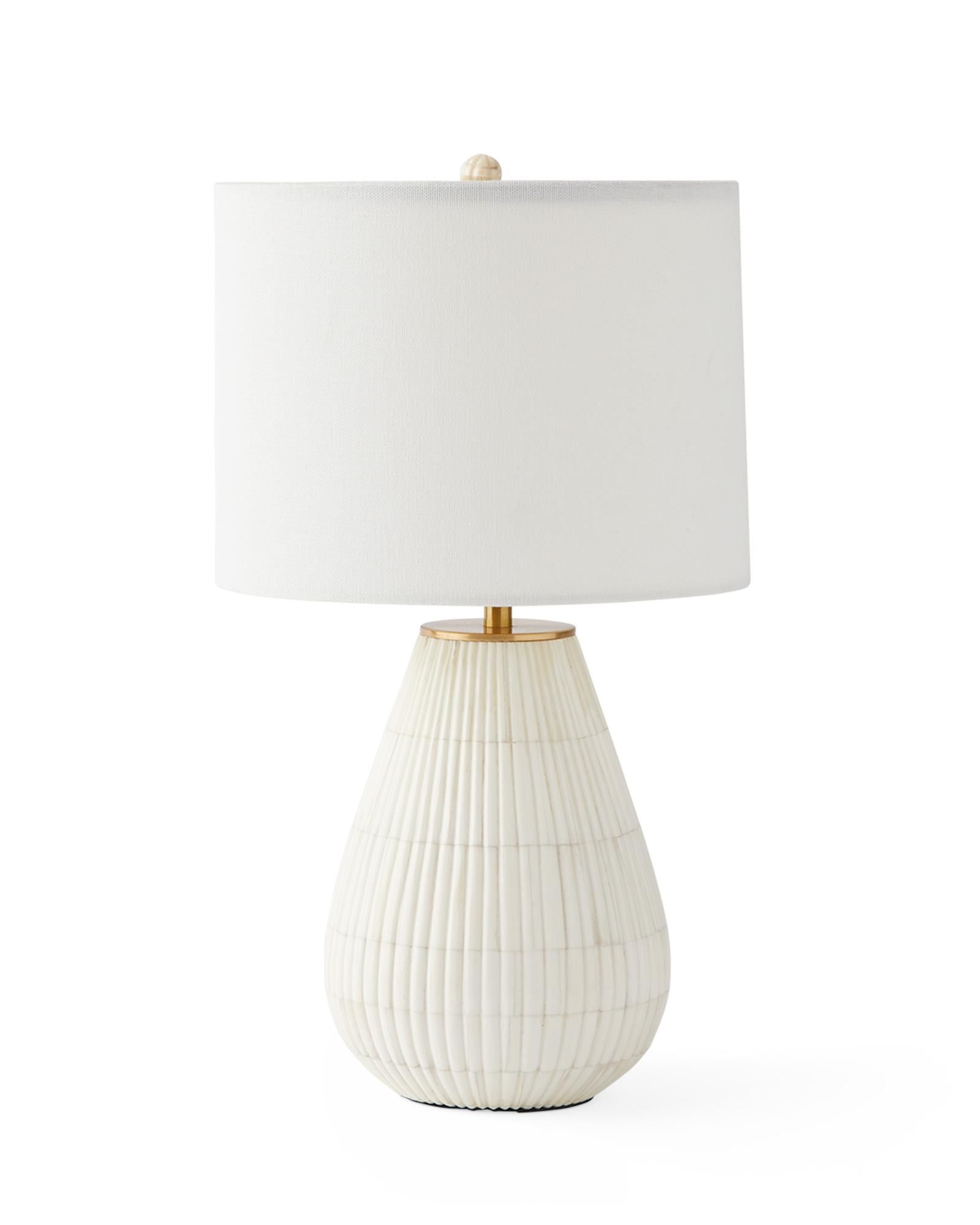Irving Bone Inlay Petite Table Lamp | Serena and Lily