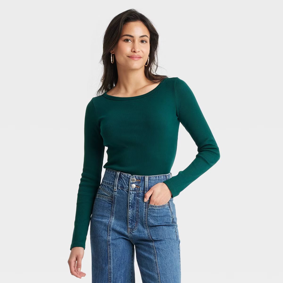 Women's Long Sleeve Boat Neck T-Shirt - Universal Thread™ | Target