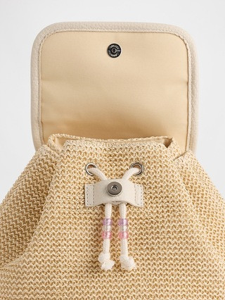 Kids Shimmer Straw Backpack | Gap (US)