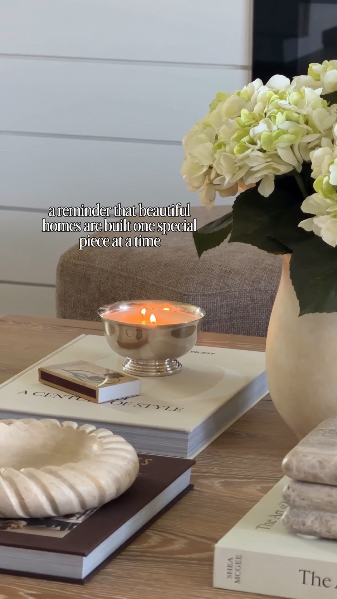 Beautiful homes aren’t built overnight, they’re collected over time.

I love mixing in vintage pieces that bring character and tell a story. Little details like this candle from @cottageandkey make a space feel less decorated and more lived in. [gifted]

Trust me, the pieces you’ll love most are rarely the trendiest they’re the ones that make your home feel uniquely yours. 🤎
.
.
.
.
.
#vintagehomedecor #interiordesign #homeinspiration #coffeetablestyling

#LTKHome #LTKSeasonal