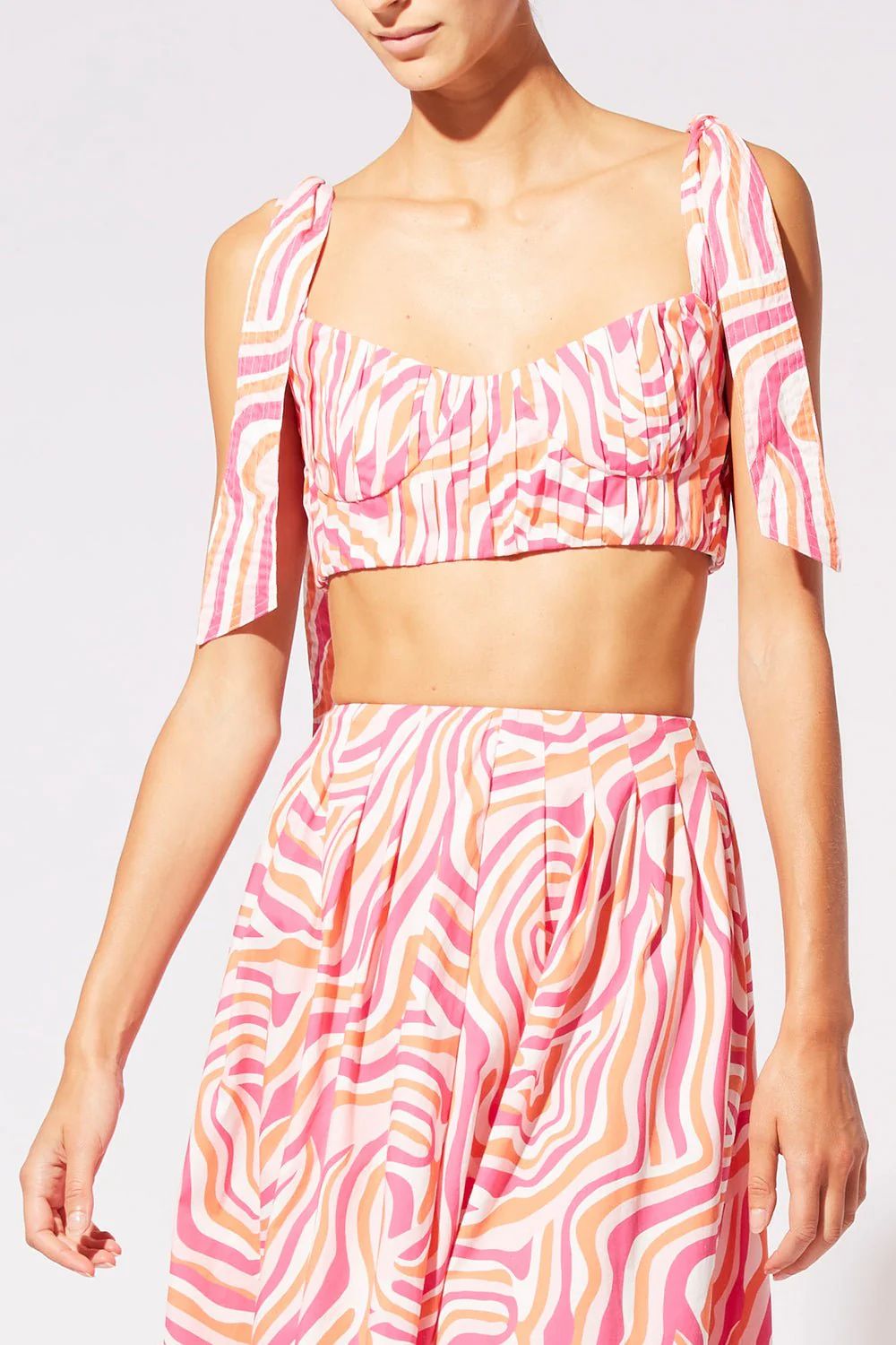 The Frankie Bra in Abstract Zebra | Solid & Striped