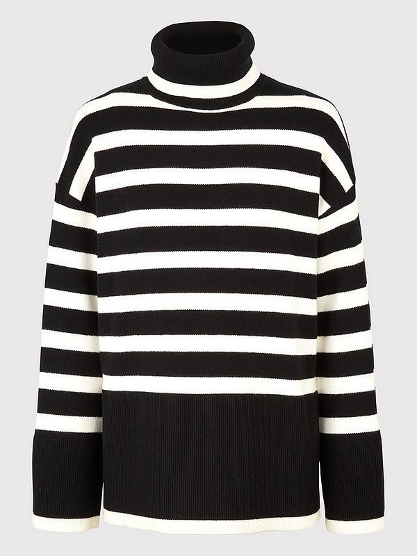 Michelle Keegan High Neck Stripe Stripe Jumper - Multi | Very (UK)