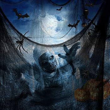 Tmflexe Halloween Creepy Cloth Giant (80 x 400 in.) Scary Gauze Cloth Spooky Halloween Decoration... | Amazon (CA)