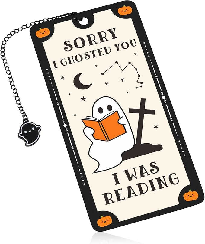 Spooky Boo Basket Stuffers, Funny Cute Bookmarks Bookish Gifts for Women Men, Horror Bookmark Got... | Amazon (US)