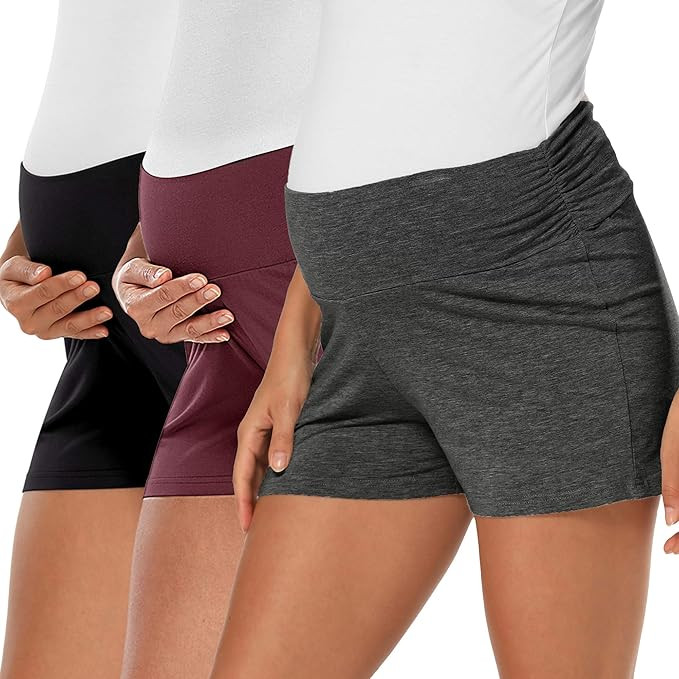 fitglam Maternity Shorts for Women Pregnancy Lounge Sleep Pajama Workout Shorts Comfy Summer Clot... | Amazon (US)