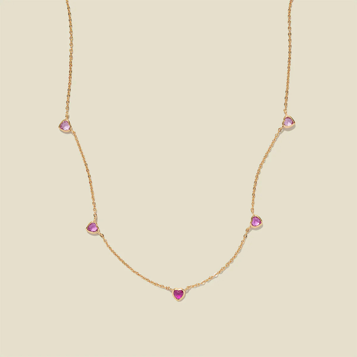 Ombre Pink Heart Necklace | Made by Mary (US)