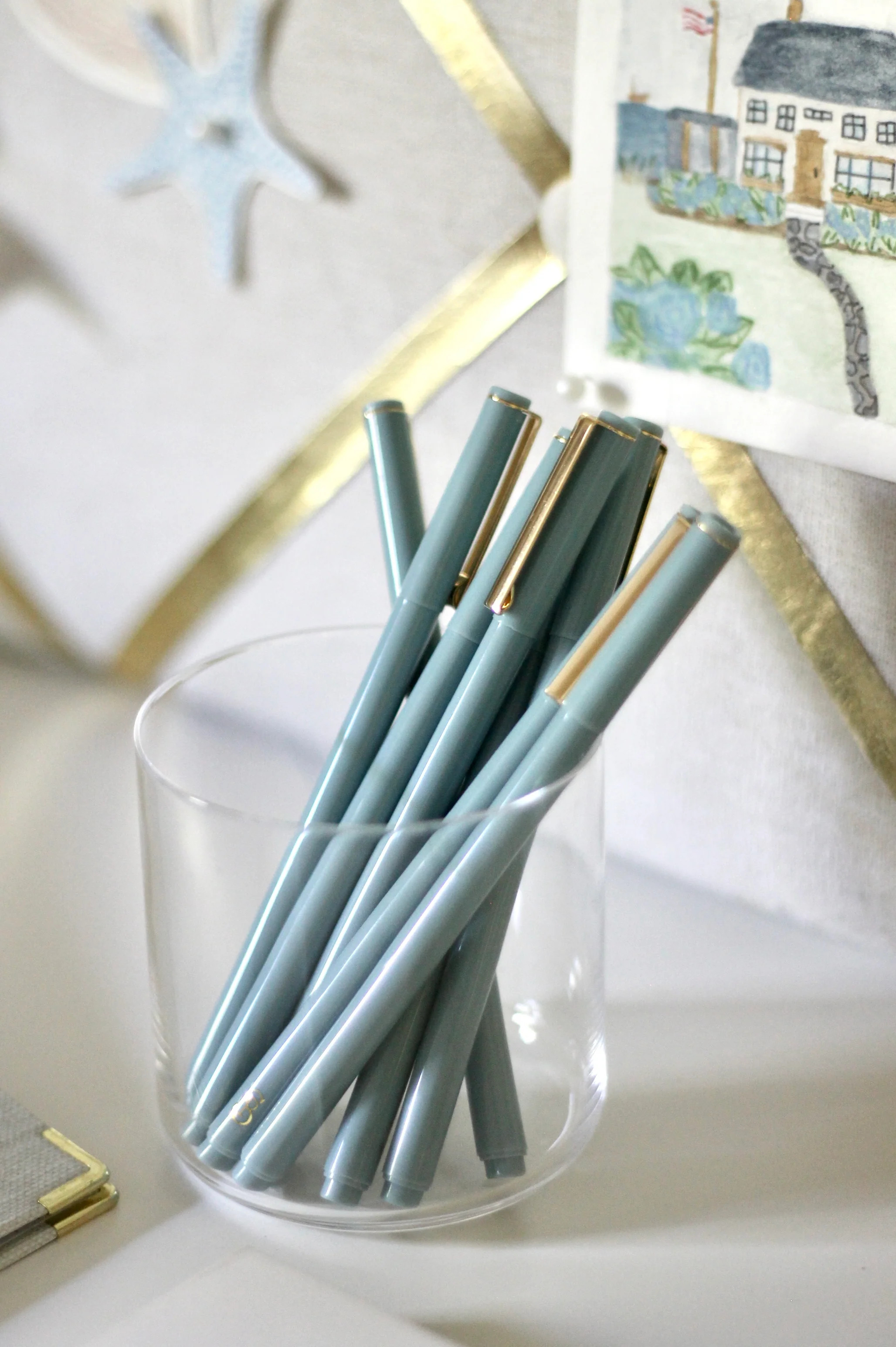 Fine Tip Felt Pen - Coastal Blue | JSH Home Essentials