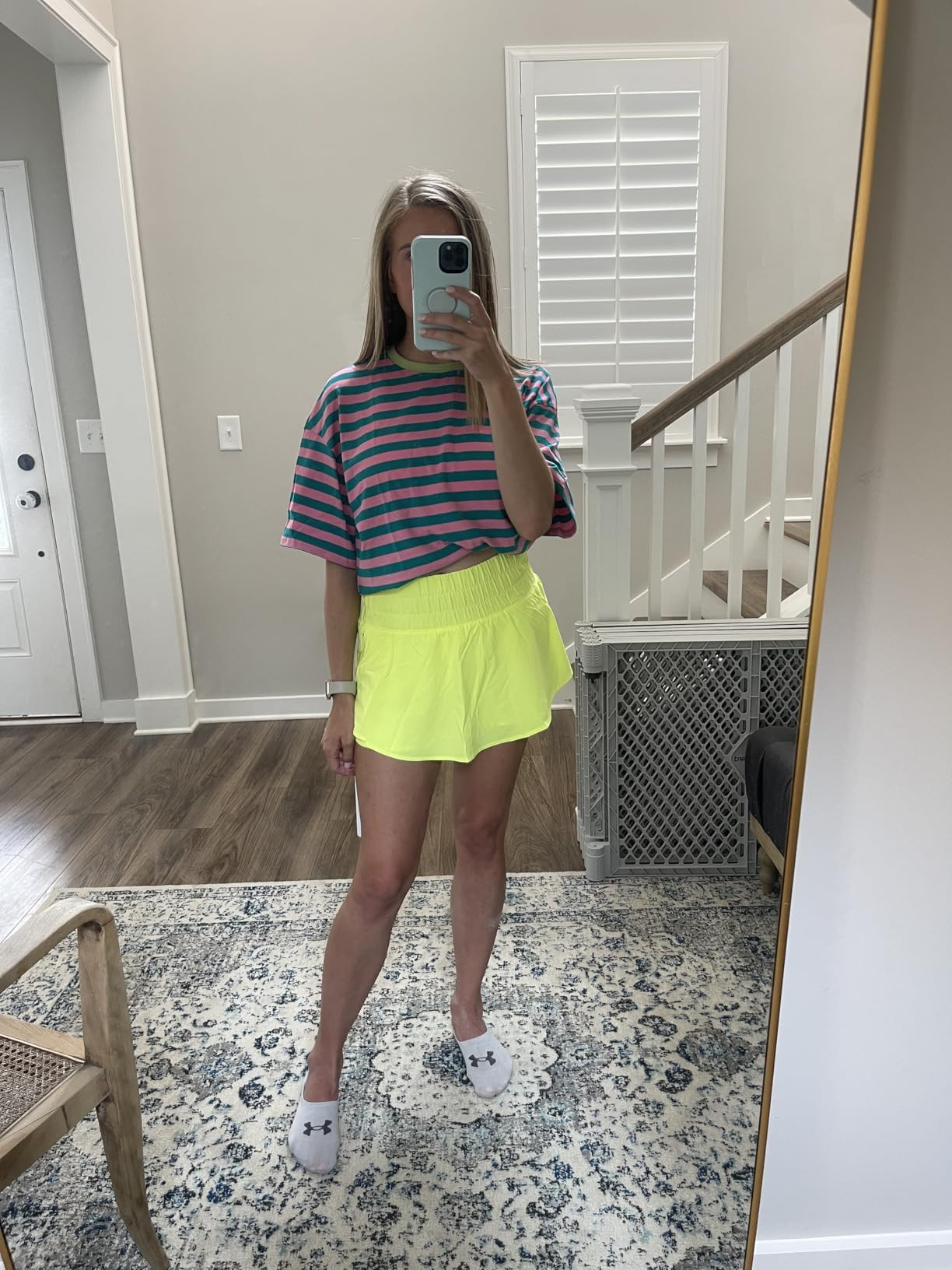 CRZ YOGA Athletic Shorts for Women High Waisted Flowy Ruffle Skirt Overlay Workout Running Tennis... | Amazon (US)