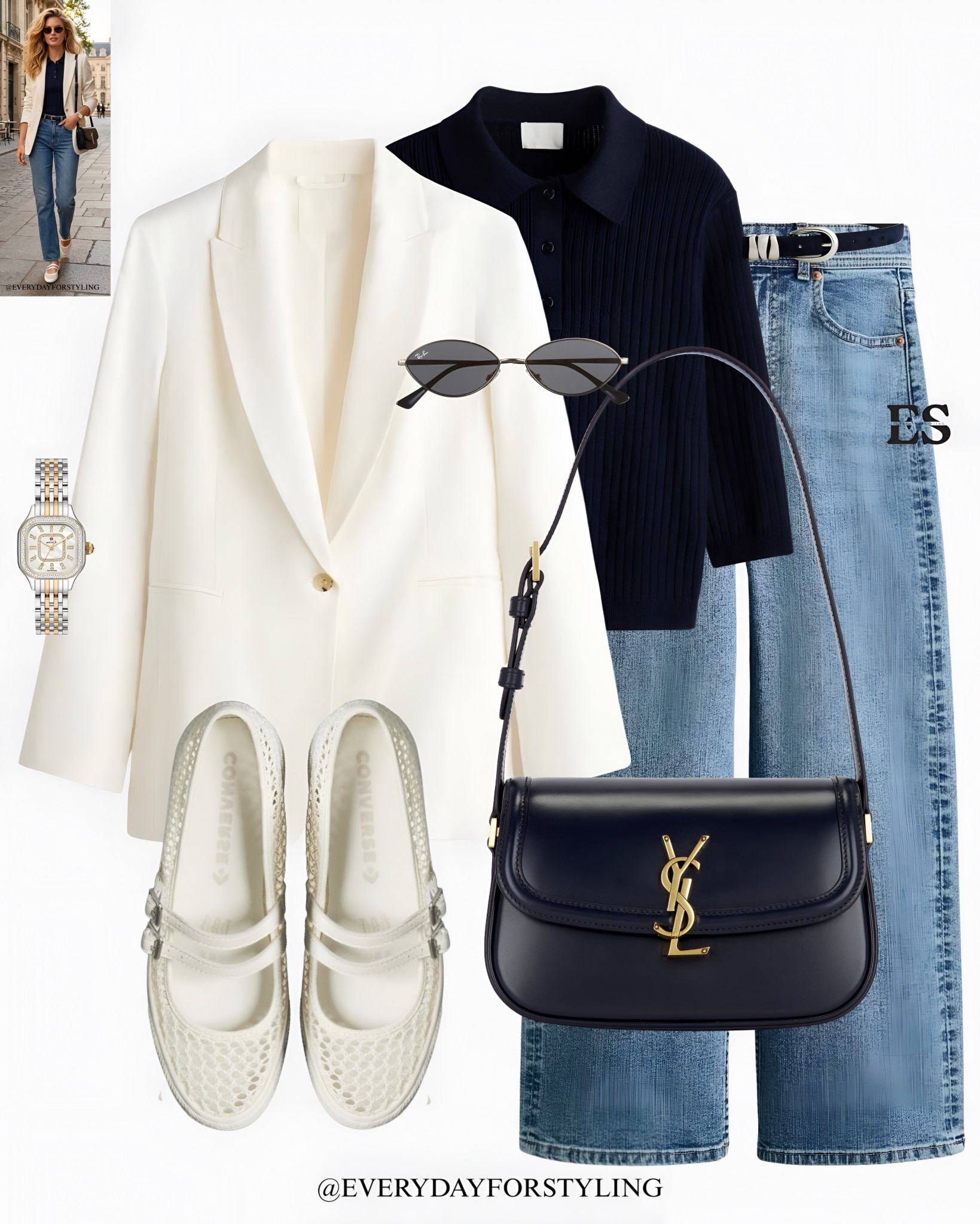 Cream blazer + denim = soft, clean spring elegance 🤍 

blazer with jeans outfit, spring blazer outfit, blazer and denim outfit ideas, casual chic outfit women, spring fashion outfits, women's blazer outfit ideas, everyday outfit inspiration, smart casual women outfit, street style blazer look, minimal style outfits women, classy casual outfit women, denim outfit ideas women, spring street style women, neutral outfit aesthetic, capsule wardrobe outfit ideas, chic spring outfits women, modern classic outfits women, blazer styling ideas women, elegant casual outfits, trending spring outfits women, spring outfits, spring style, summer outfit ideas, how to wear, what to wear, ways to style, everydayforstyling

#zara #springoutfits, #blazerstyle, casualchic, #denimstyle, #outfitinspiration  

#LTKootd #LTKSpringSale #LTKTravel