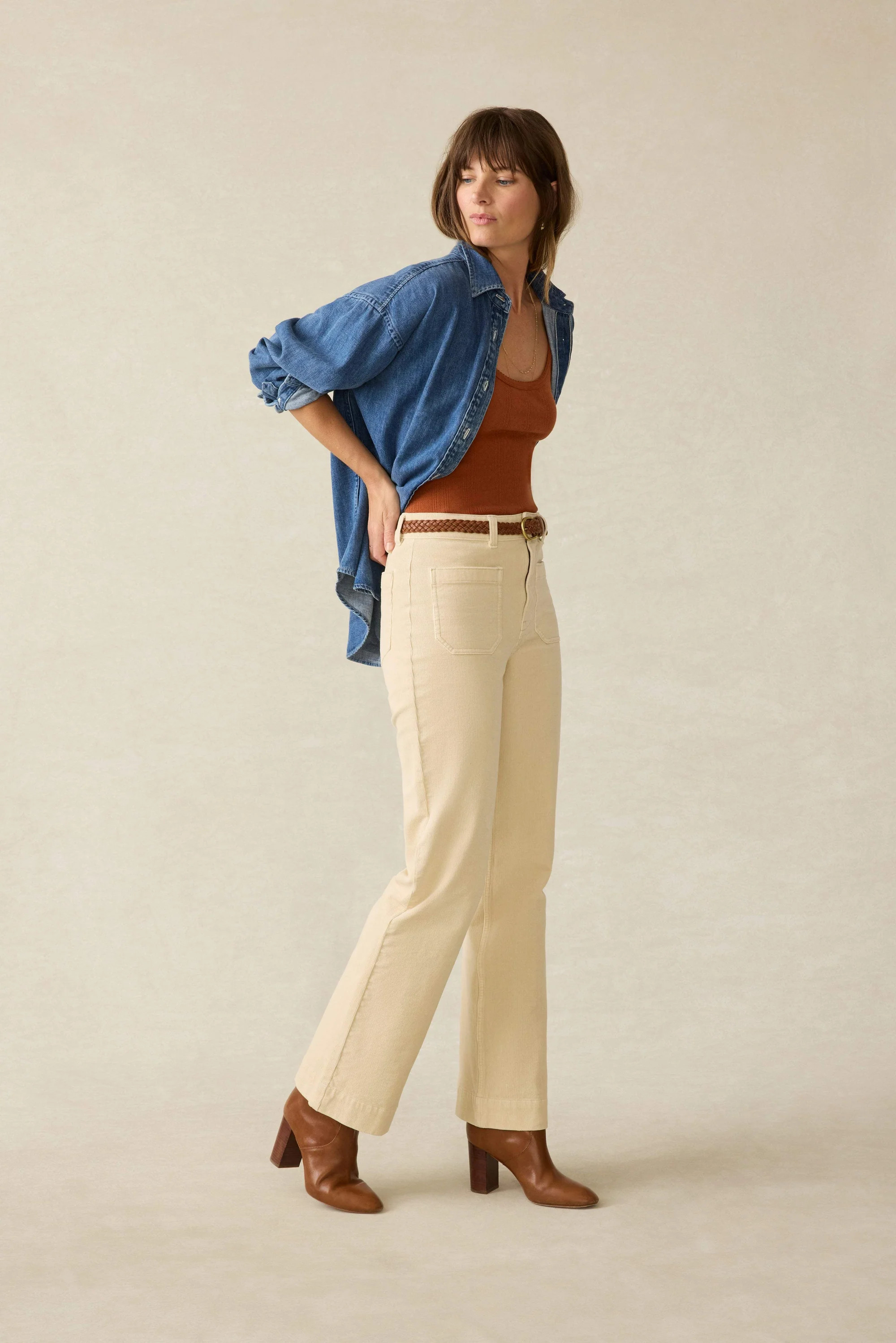 Softstretch Cord Patch Pocket Pant - Summer Sand | Faherty