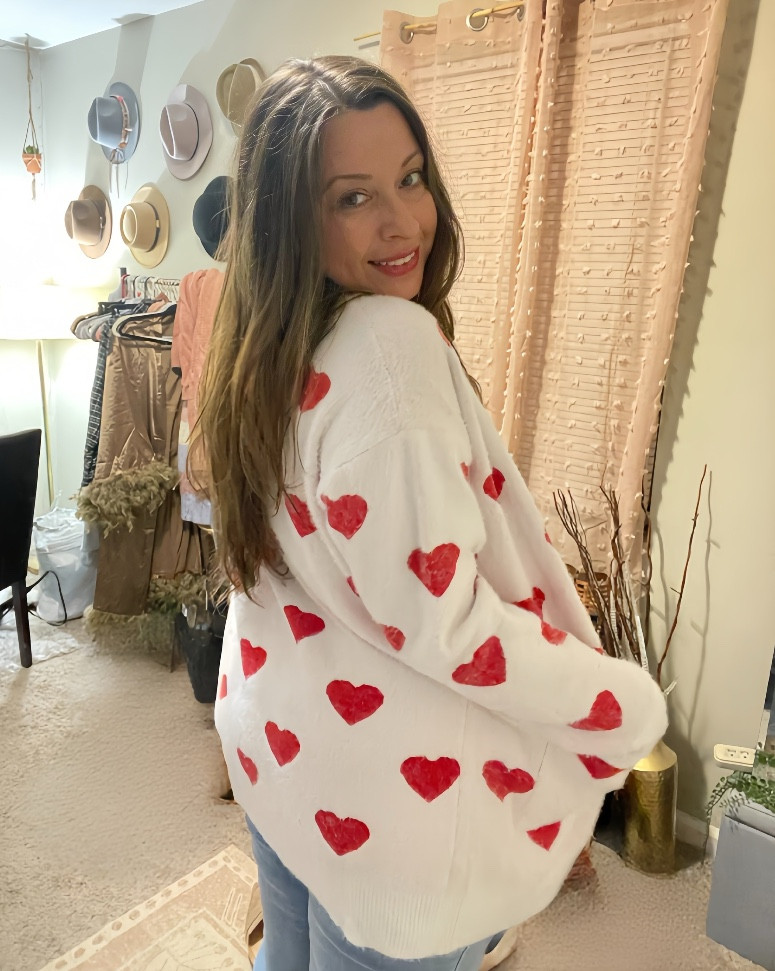 Heart Cardigan sweater Valentines Long Sleeve Open Front

#LTKValentine #LTKPlusSize #LTKMidsize