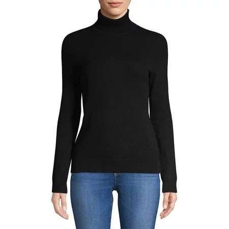 Essential Cashmere Turtleneck Sweater | Walmart (US)