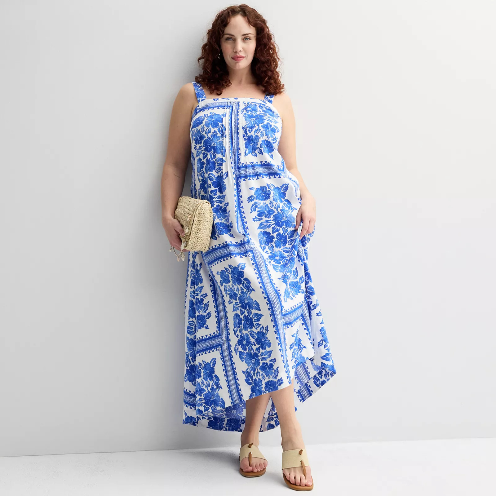 Plus Size Sonoma Goods For Life\u00ae Pintuck Tank Maxi Dress | Kohl's