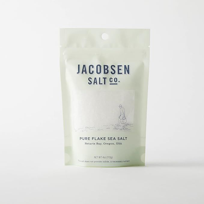 Amazon.com : Jacobsen Salt Co. Pure Flake Finishing Salt, 4 Ounce : Grocery & Gourmet Food | Amazon (US)