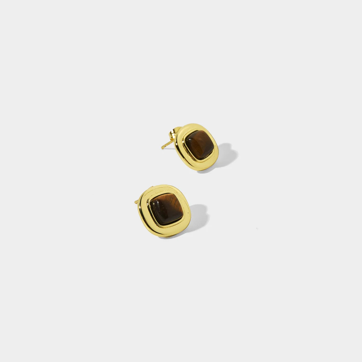 Tiger's Eye Stud Earrings | Allie + Bess