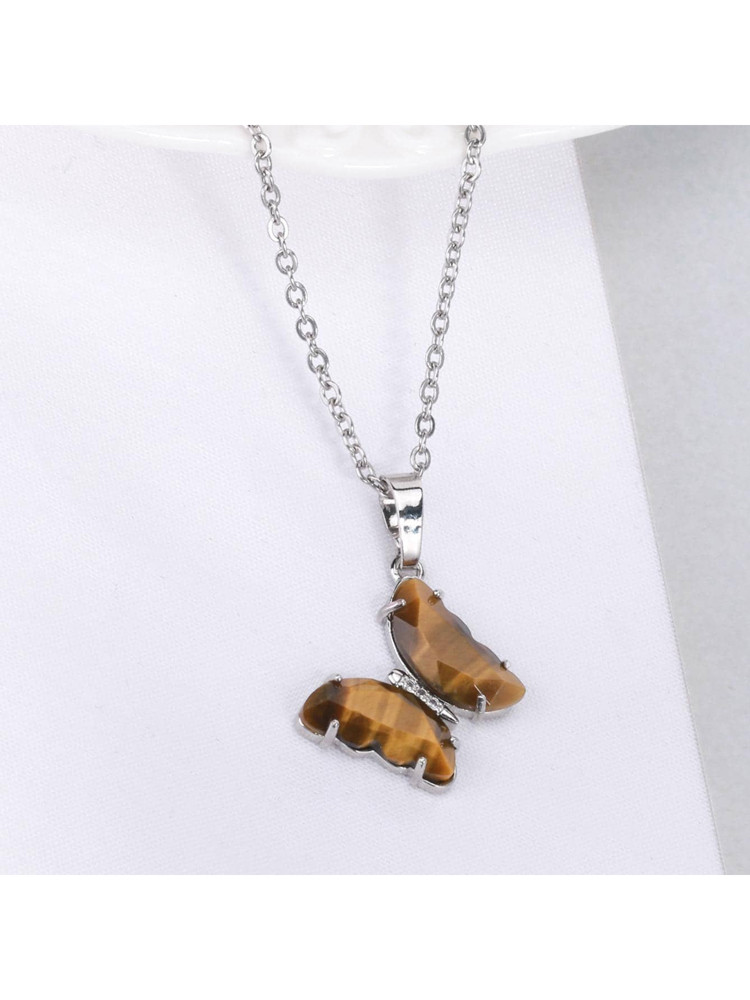New
     
      Fashionable Imitation Crystal Butterfly Pendant Necklace For Women's Daily Wear | SHEIN