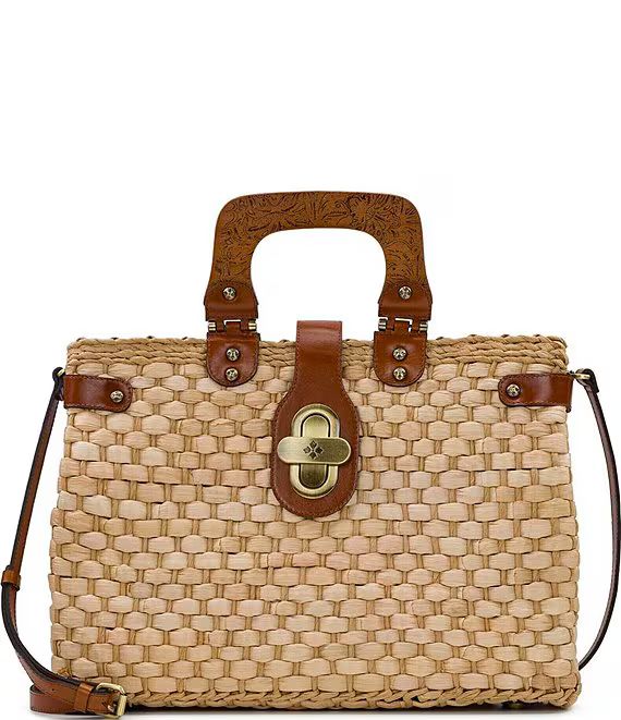 Patricia Nash Valpiana Straw Satchel Bag | Dillard's | Dillard's