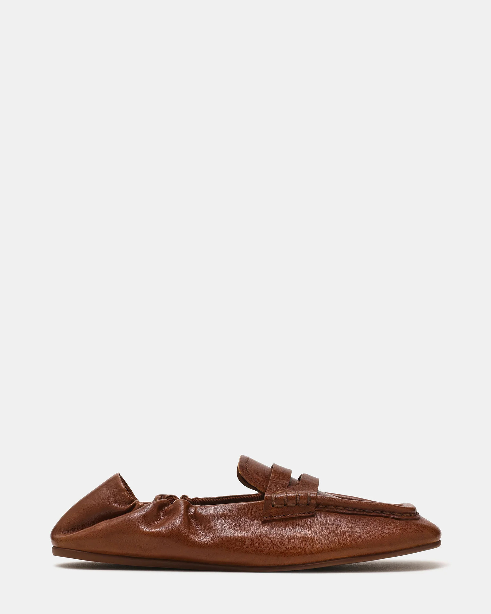 Steve Madden Women's Eurry Square Toe Loafers - Cognac - Size 8 - Leather | Steve Madden (US)