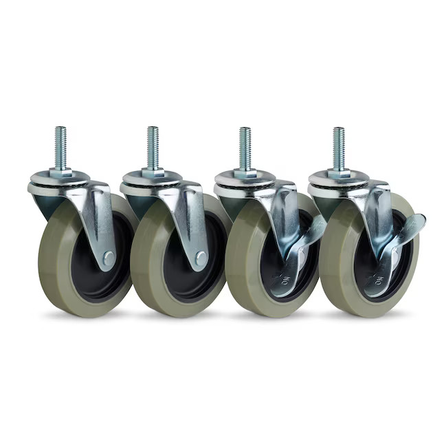 Style Selections 4 -Pack 4-in Rubber Swivel Caster Lowes.com | Lowe's
