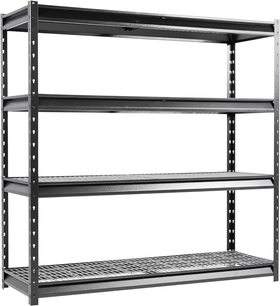Shuntong The Atlas 4-Tier Heavy Duty Industrial Shelving Rack Load 8000 Lbs, 72" W x 24" D x 72" ... | Amazon (US)