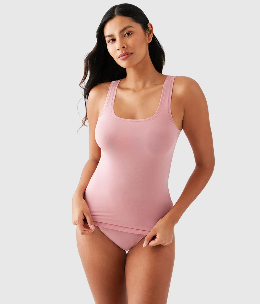 Understated Cotton Tank: Rose Elegance | Wacoal