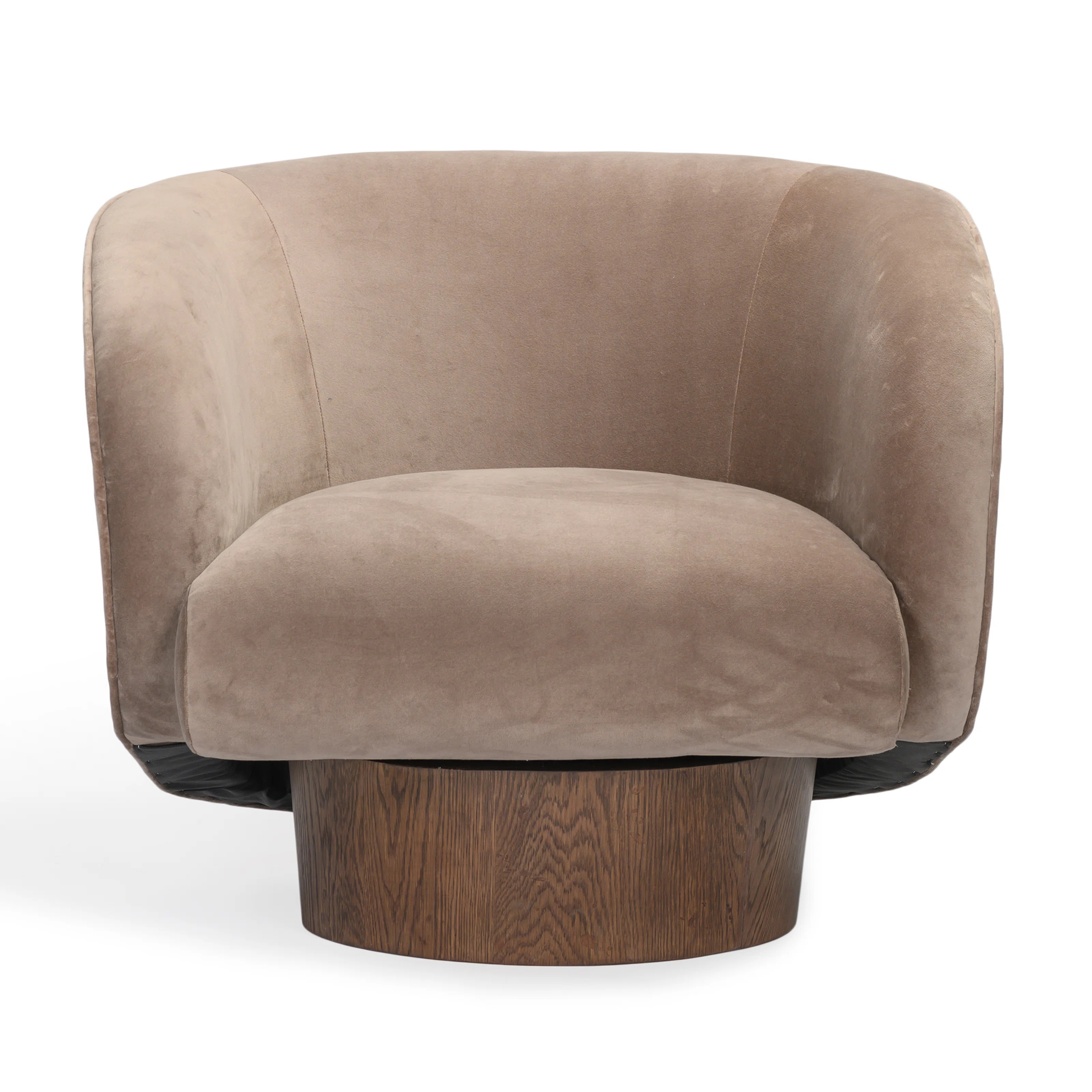 Dalli 85.09Cm Wide Velvet Swivel Barrel Chair | Wayfair North America