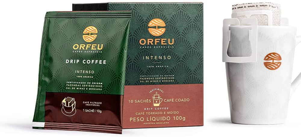 ORFEU Drip Coffee Intenso Orfeu Com 10 Saches | Amazon (BR)