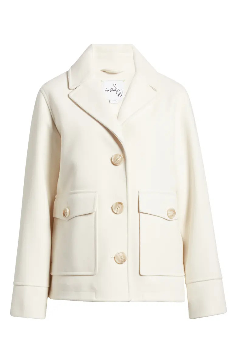 Sam Edelman Patch Pocket Short Coat | Nordstrom | Nordstrom