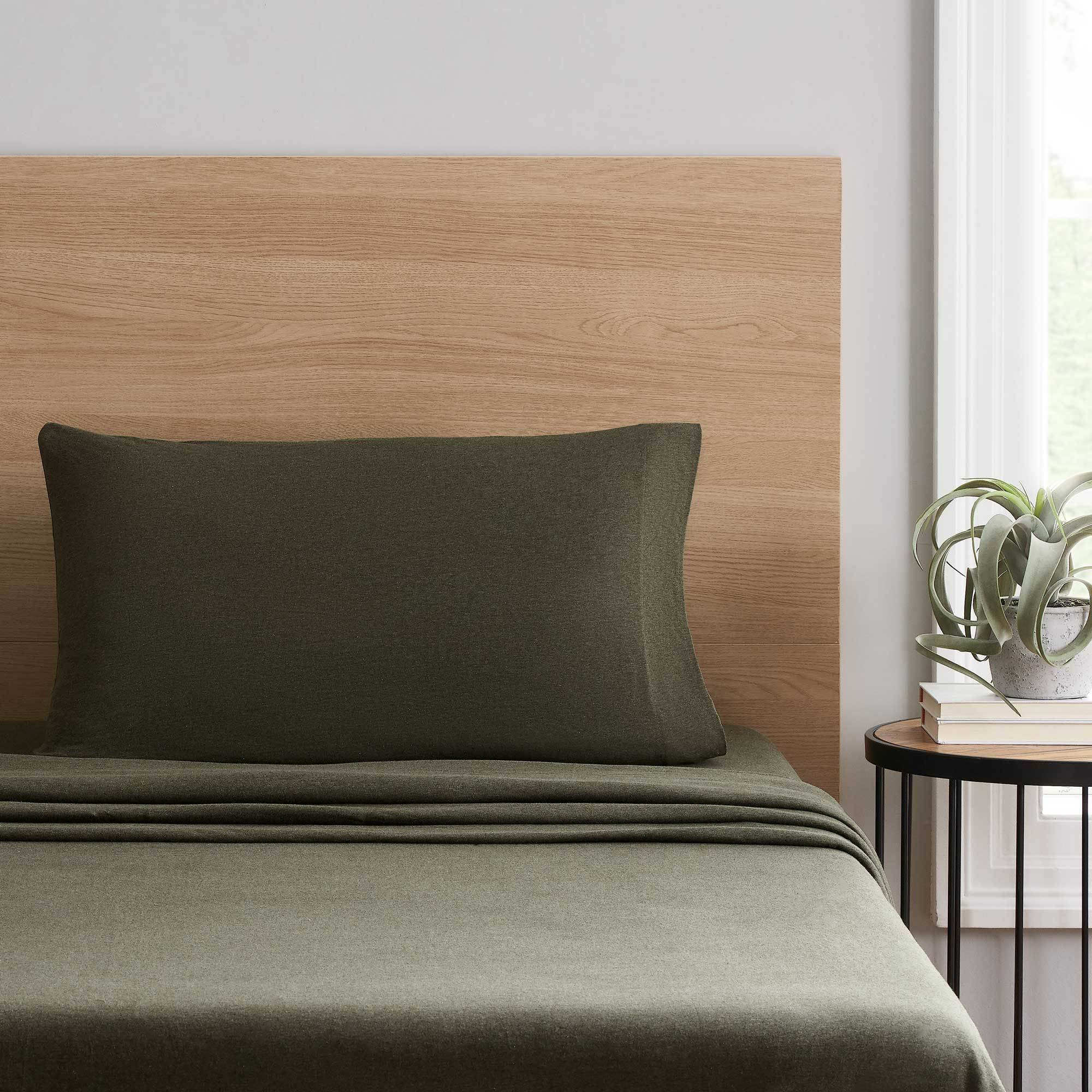 Mainstays Extra Soft Adult Jersey Bed Sheet Set, Twin-XL, Sea Turtle Green, 3 Pieces | Walmart (US)