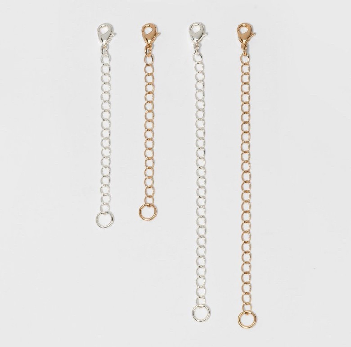 I’m often asked for good extender suggestions, and this is an AMAZING set for only $3.99 right now at Target!! Works so well for extending a variety of chains for necklaces or bracelets. So handy! 

#LTKSaleAlert #LTKBeauty #LTKootd