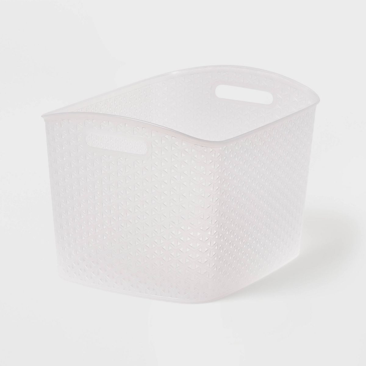 Y-Weave XL Curved Decorative Storage Basket Translucent - Brightroom™ | Target