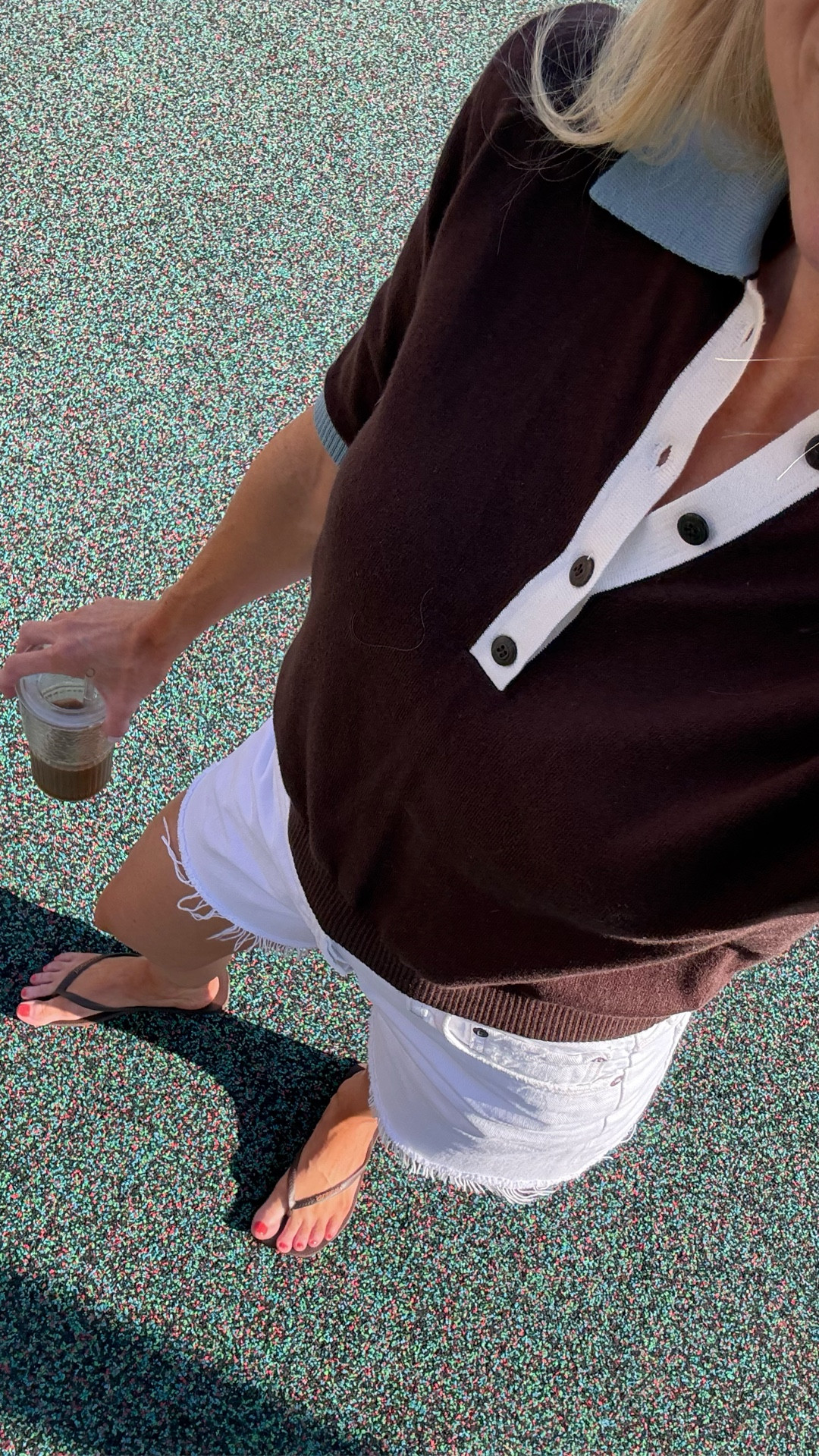 White denim shorts - 25
Short sleeve sweater - small 

Spring outfits 2026

#LTKgrwm #LTKootd