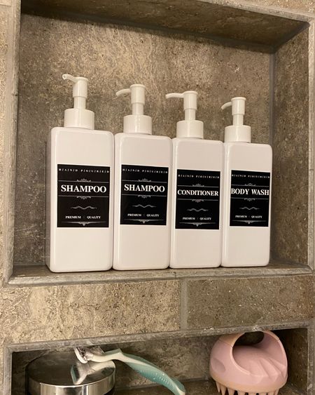 Shampoo bottle makeovers Amazon finds 

#LTKstyletip #LTKbeauty #LTKunder50