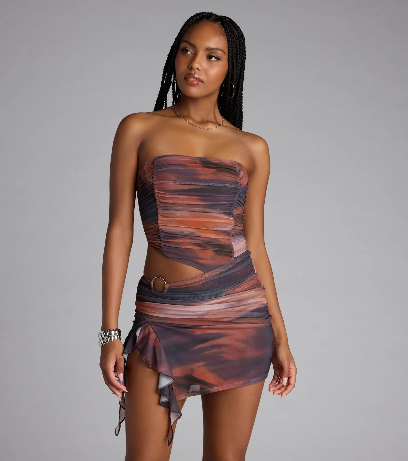 Sunset Sizzle Cutout Mini Dress | Windsor Stores