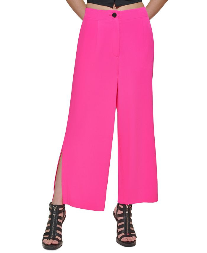 DKNY Cropped Wide-Leg Pants & Reviews - Pants & Capris - Women - Macy's | Macys (US)