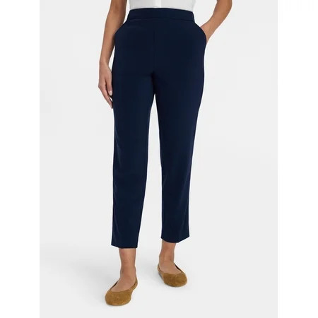 Time and Tru Women's Ponte Knit Skinny Pants, Sizes S-XXXL | Walmart (US)