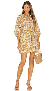 Cleobella Magdalena Mini Dress in Honey Mix Print from Revolve.com | Revolve Clothing (Global)