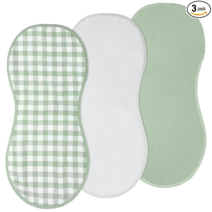 3 Pcs Changing Pad Liners Fits in Peanut Shape Changing Pad Waterproof Diaper Mats Organic Cotton... | Amazon (US)