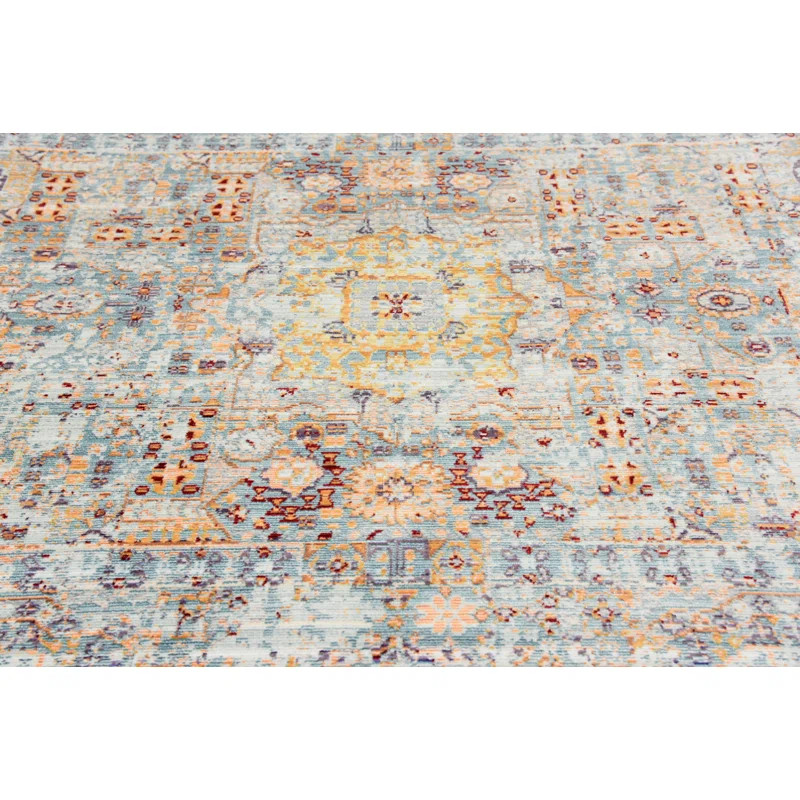 Rectangle 10' x 13' Bradford Oriental Orange Area Rug | Wayfair North America
