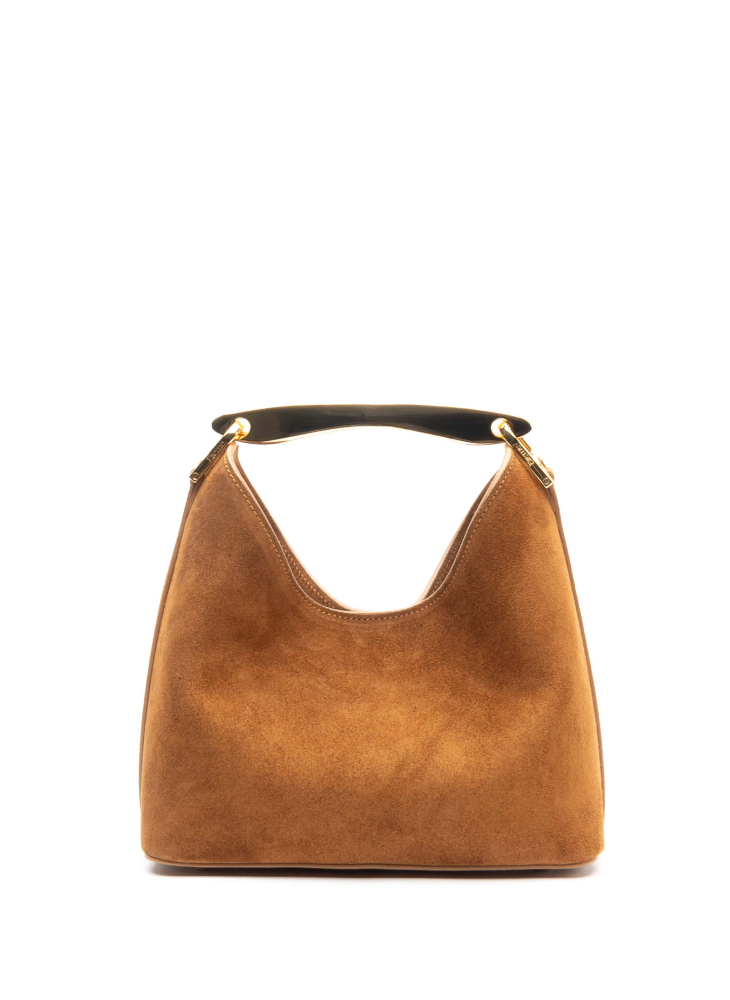Small Boomerang Suede Cognac | Elleme