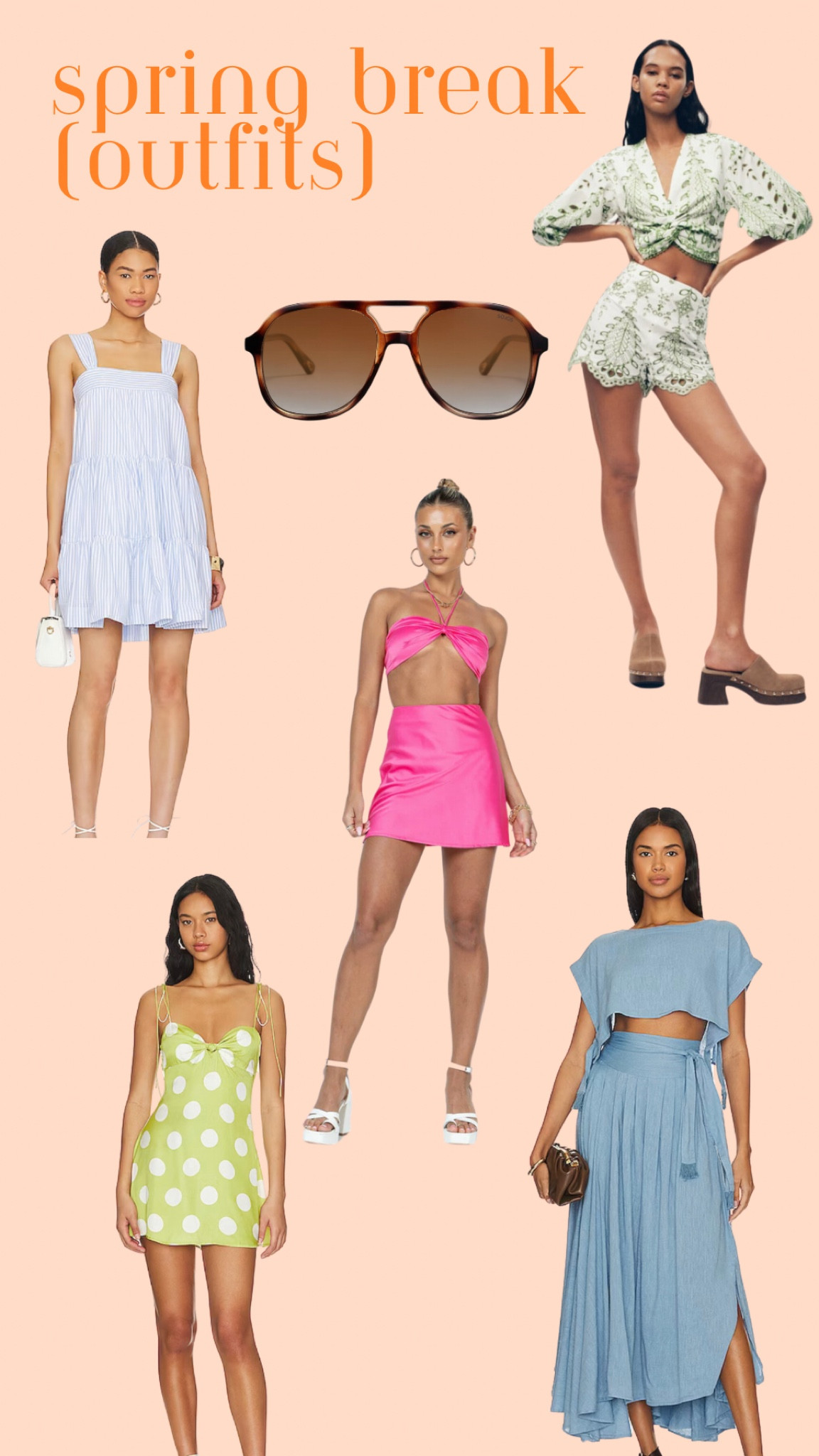 Spring break outfits! The green set is zara but will not let me link! (It’s in the sale section) 

#LTKtravel #LTKstyletip #LTKfindsunder100