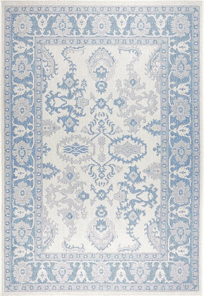 Home Dynamix Nicole Miller Patio Country Ayana Indoor/Outdoor Area Rug, 7'9"x10'2", Traditional G... | Amazon (US)