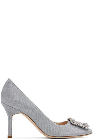 Silver Hangisi Heels | SSENSE