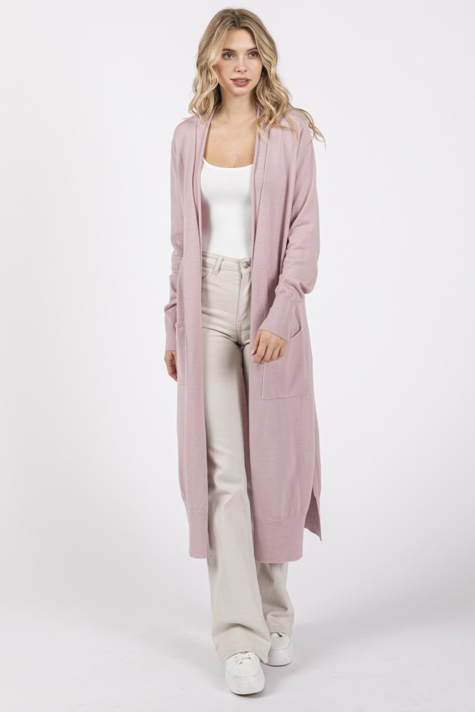 Light Pink Long Cardigan | PinkBlush Maternity