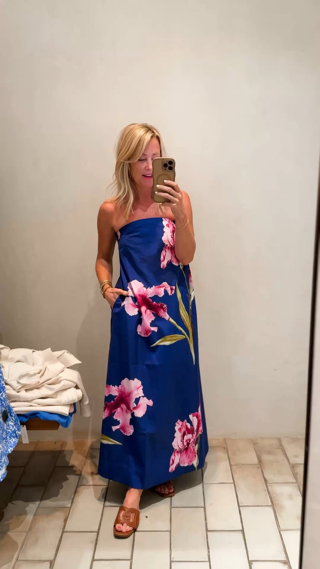 I may be in love with this strapless floral maxi! What do we think? 
Dress: XXS (size down)

#LTKootd #LTKOver40 #LTKSeasonal