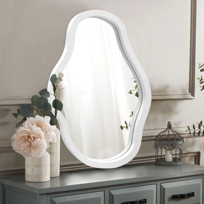 Wood Asymmetrical Mirror | Wayfair North America